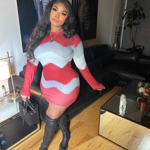 Burgundy sweater dress small 2x